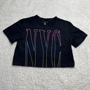 AE Studio NYC Black Crop Top Small